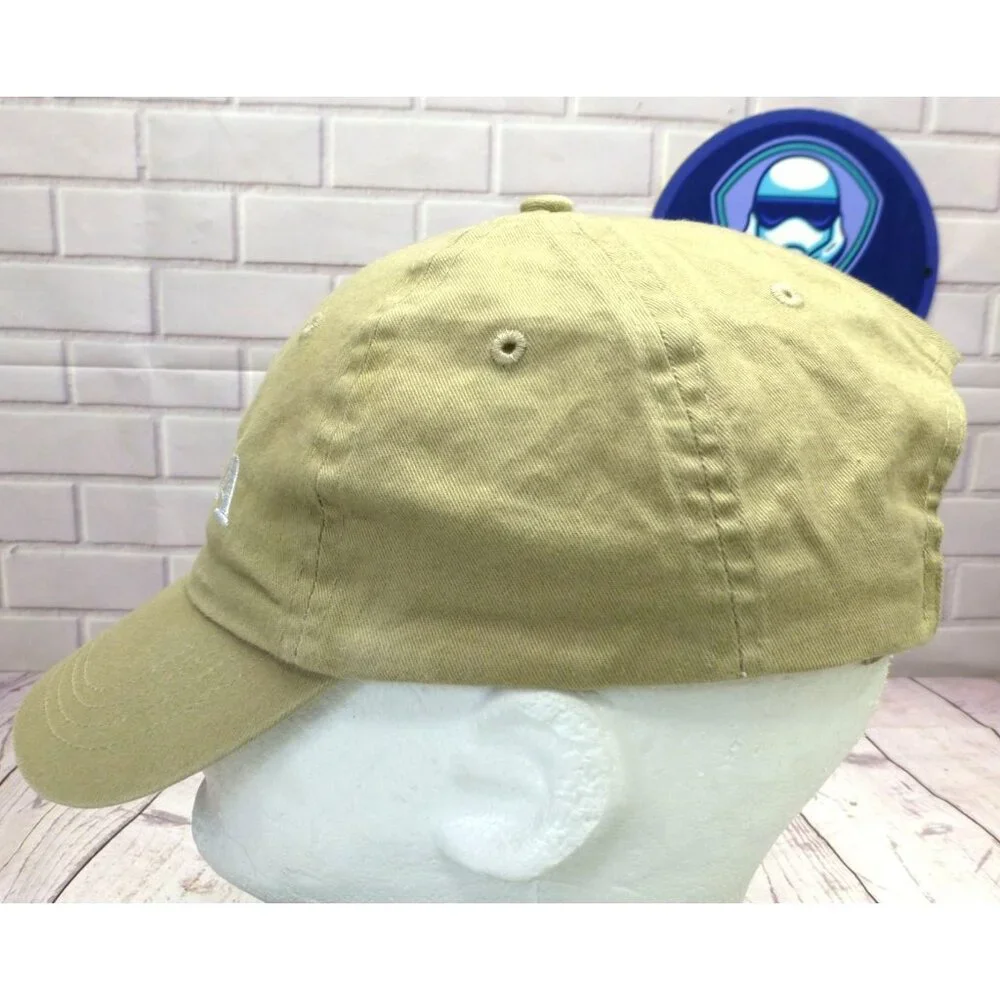 PGA Khaki Adjustable Golf Hat By Imperial Sports‎ With Embroidered Logo